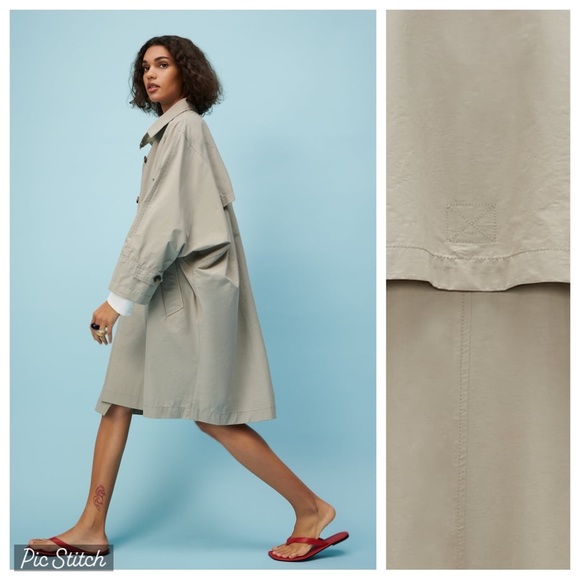 Zara Jackets & Blazers - NWT. Zara Beige Oversized Trench Coat. Size XS-S.